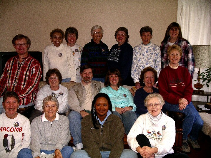 Here's the entire group at the Meeting Center